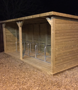 Wooden Cycle Shelter