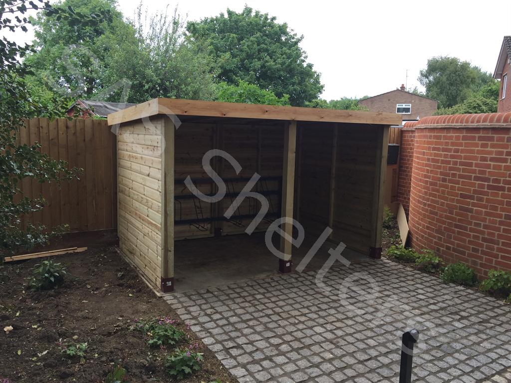 Wooden Cycle Shelter | SAS Shelters