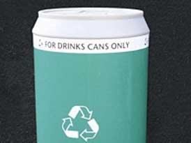 Drink Can Litter Bins | SAS Shelters